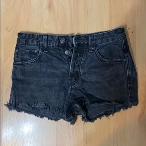 Free People black cut off shorts size 25
